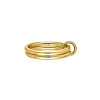 Dubbele ring minimalistisch goudkleurig