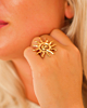 Gouden zon ring