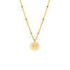 Coin ketting met naam kleur goud