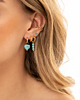 gouden earparty met blauw