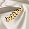 gouden oorbellen met initialen letter