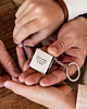 rolmaat sleutelhanger met gravering