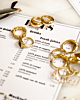 Gouden ringen mix chunky