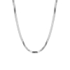 Plat kettinkje zilver
