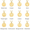 Overzicht van gouden sterrenbeeld hangers