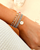 Zilveren armparty met chains