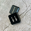 Oorringetjes met initial kleur zilver