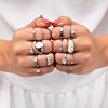 Ringparty zilverkleurig