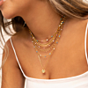 Necklace party mix gekleurde bolletjes met graveerbare ketting 