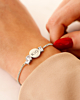 zilveren armband graveerbaar met steentjes in Finaste doosje
