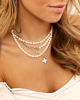 zilveren necklace party om hals 