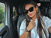 Zilveren bangle bij influencer