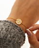 3 initialen armband goud
