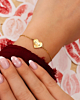 Gouden hartjes armband voor valentijn