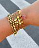 Gouden armparty met chunky chains