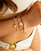 Armparty met roze en paarse details