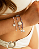 Paarse armbanden mix