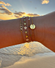 Gouden armparty met kleuren