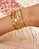 Gouden armparty met bangles