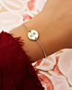Zilveren armband met initialen