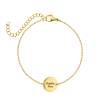 Familie naam armband goud