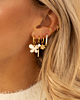 Gouden earparty met steentjes