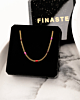 Gouden ketting met bolletjes in sieradendoosje