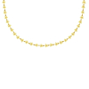 Flower necklace yellow goudkleurig