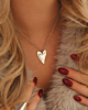 Hartjes ketting met gravering