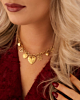 Hartjes bedelketting goud