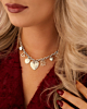 Ketting met hartjes zilver