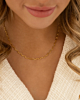 Wave ketting goud