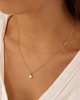 Gouden ketting met pareltje