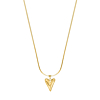 Lange ketting hart goudkleurig