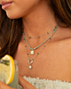 Zilveren necklaceparty met groene details