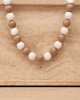 Kralen ketting beige kralen