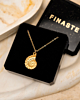 Gouden ketting met schelp met sieradendoosje