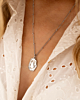 Zilveren bolletjes ketting met hanger