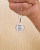Zilveren naamketting voor familie