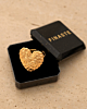 Statement ring vintage hart goudkleurig