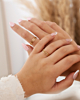 Gouden ringen set hartjes