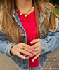 Hartjes ketting bij influencer