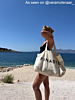 Influencer met tas