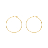 Big hoop earrings goldplated