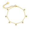 Gouden armband met diamantjes
