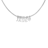 Snake chain letter ketting
