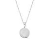 Coin ketting met vingerafdruk hartje