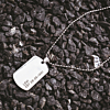 Dog tag ketting met naam en datum