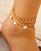 zomerse combinatie van enkelbandjes