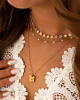 gouden gekleurde necklace party